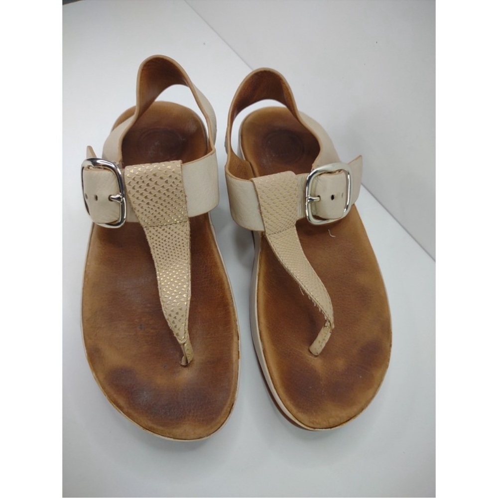 FitFlop Tia Toe Post T-Strap Slingback Thong Sandals Women's Light Tan Size 5 - Picture 8 of 8